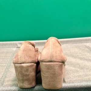 Restricted Shoes - 🌻Beige suede wedges size 7.5 Restricted Shoes - 🌻Beige suede wedges size 7.5